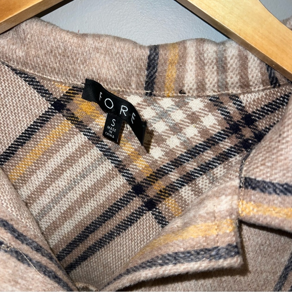 Plaid Fringe Jacket/Shacket - Picture 7 of 7